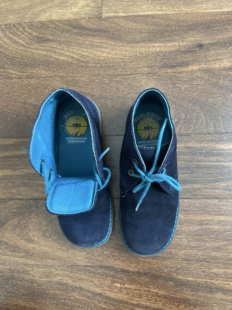 botas crianca - cor azul