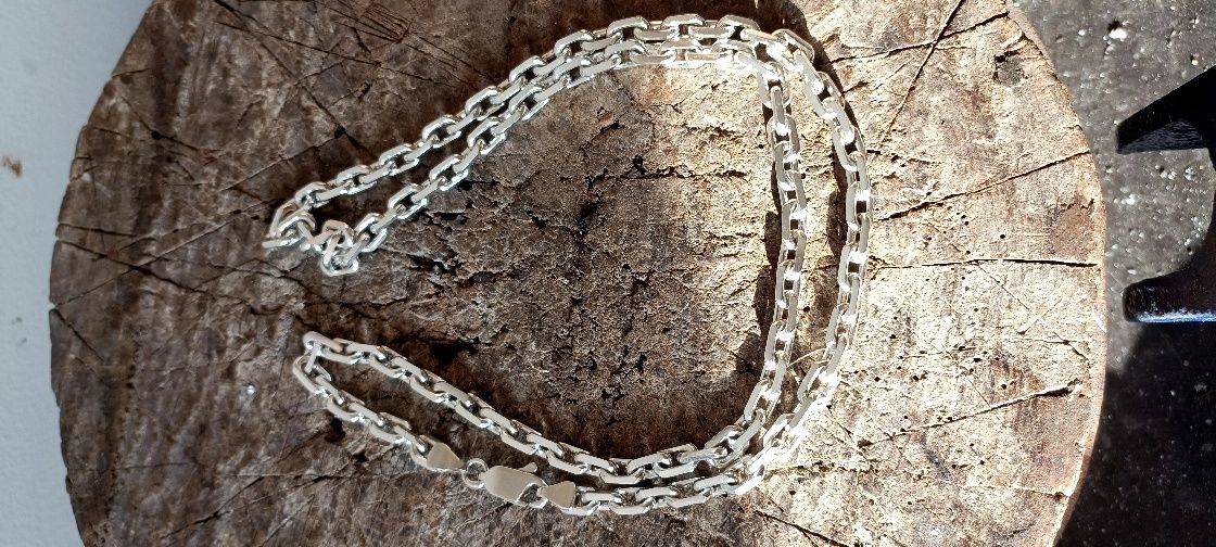 Ланцюжок чоловічий срібний якорь срібло 925 проба якороного плетіння