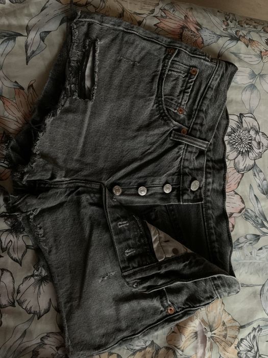 Calções de ganga pretos Levi’s 501