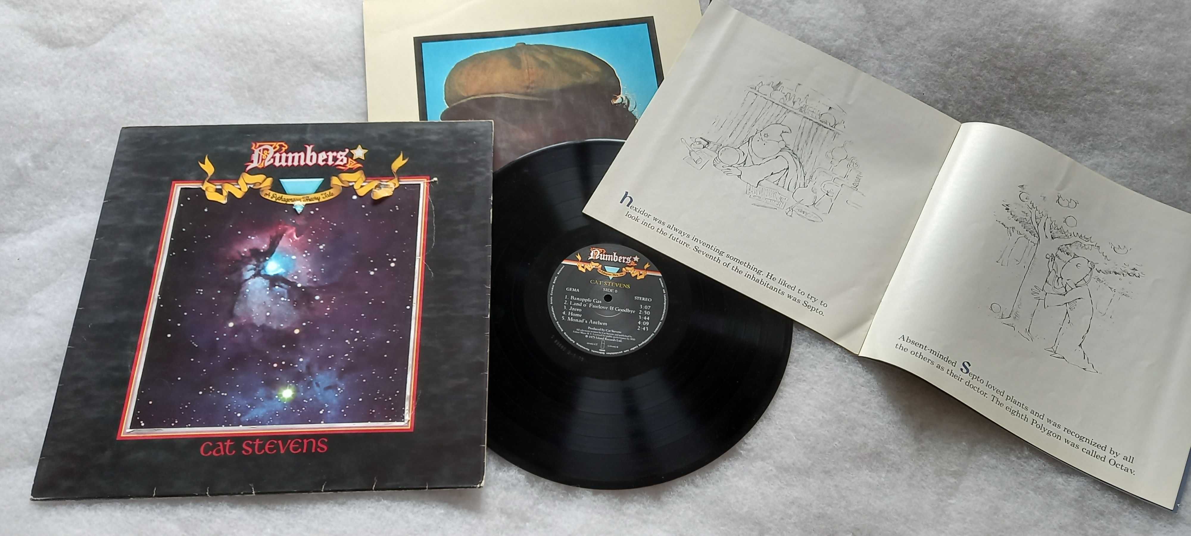 Cat Stevens ‎– Numbers LP 1975 com capa texturada e com cortante