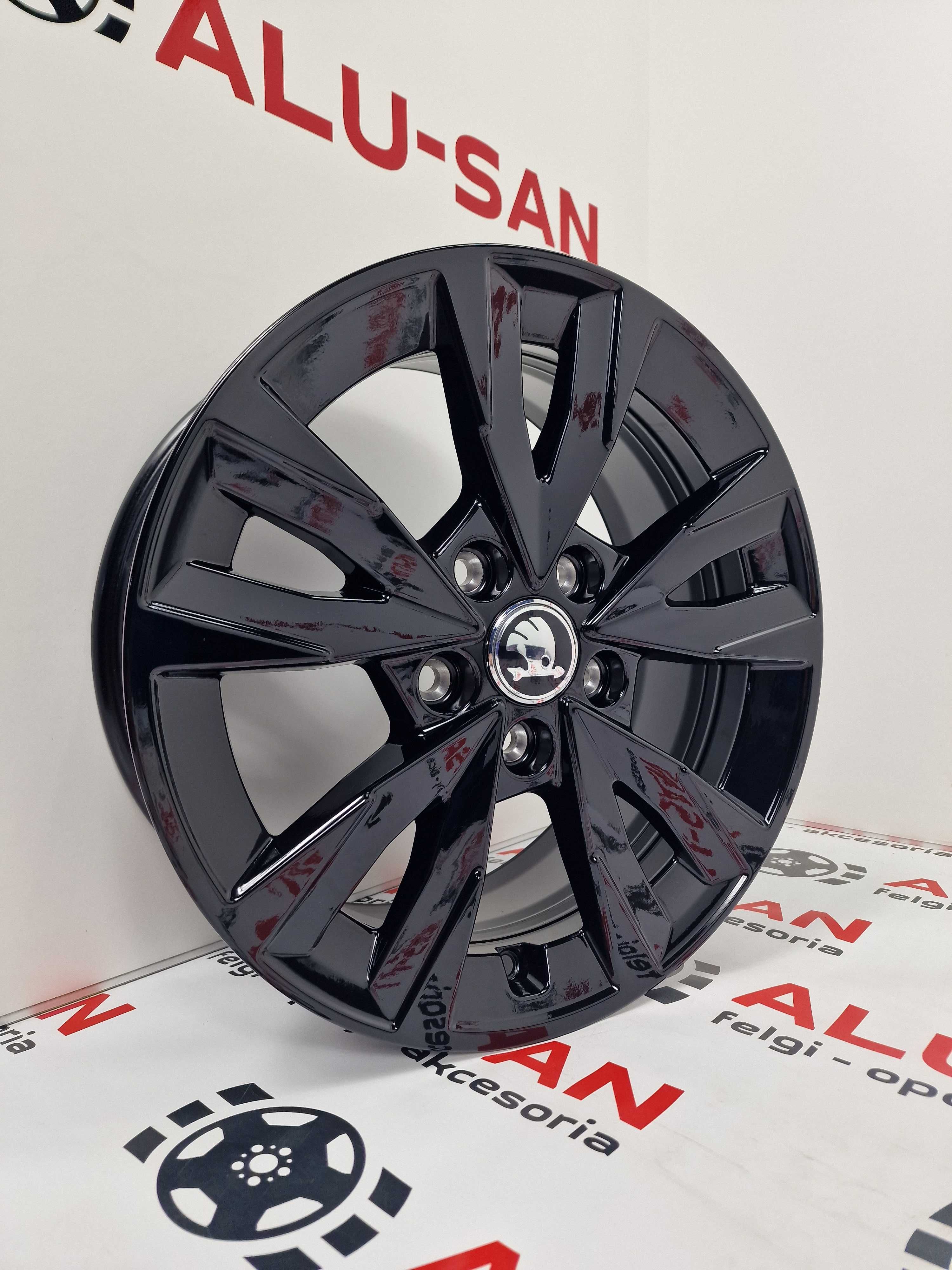 NOWE alufelgi SKODA 16" 5x112 Octavia SuperB Yeti - Czarny