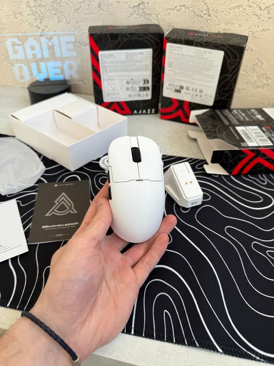 МЕГА РОЗПРОДАЖ! Ігрова мишка AJAZZ AJ159 Pro/White/Black