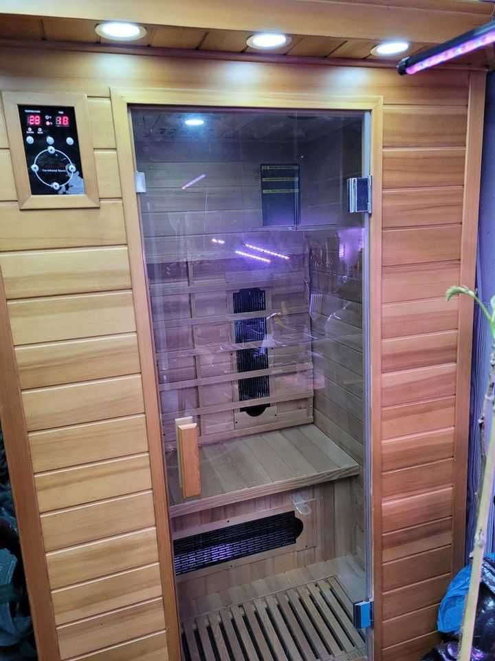 Sauna na podczerwień INFRAROT sucha Infrared Radio LED LCD USB MP3