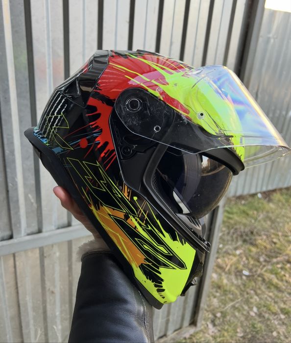 мотошолом LS2 FF800 Storm Drop Black Yellow Red