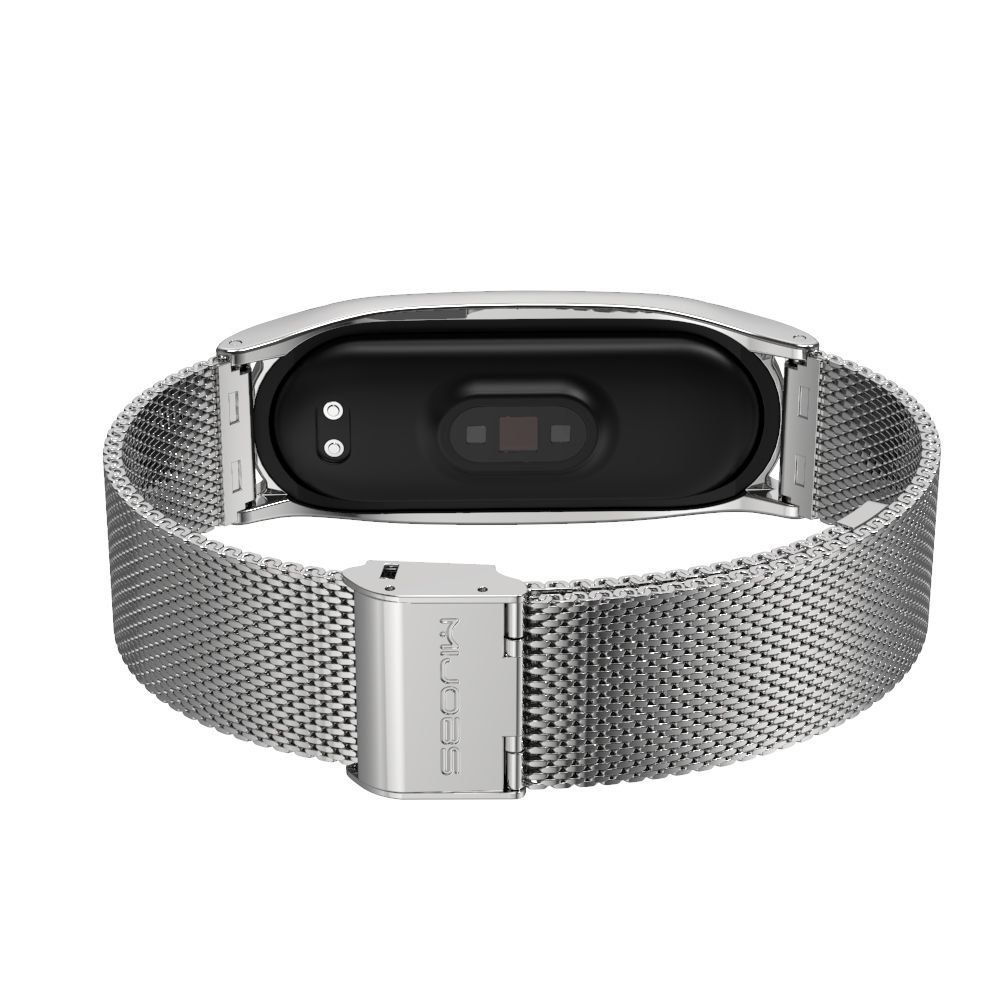 Bransoleta Milaneseband Do Xiaomi Mi Band 5 Srebrny