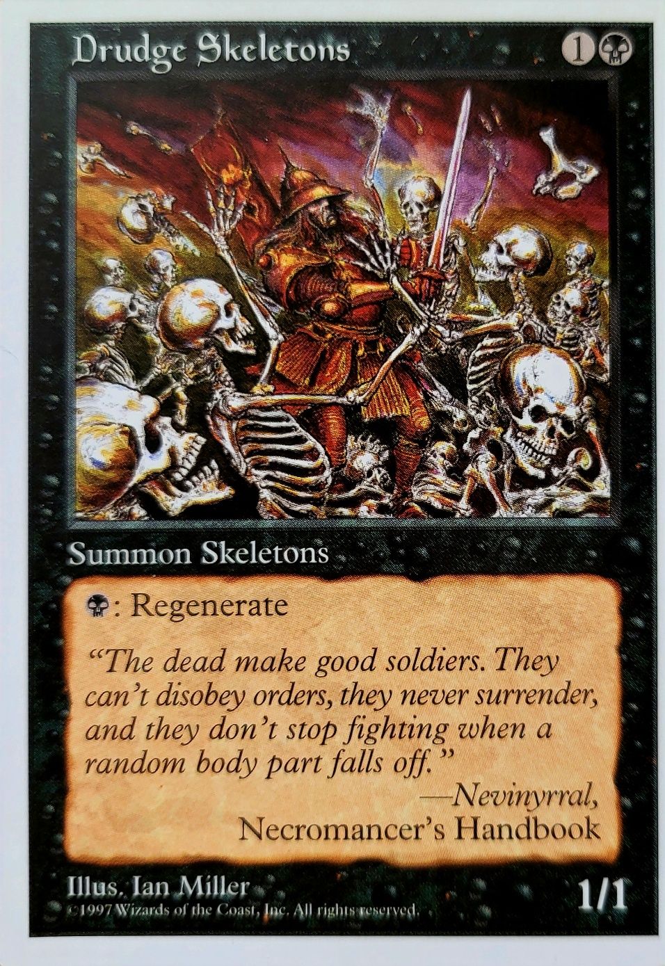 Magic the Gathering  - Drudge Skeletons  - 5th Edition