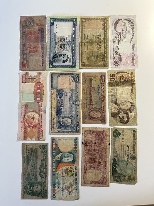 Notas Portugal e ex colonias