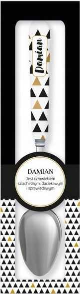 Łyżeczka upominkowa "Damian" Black & Gold