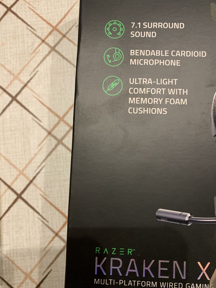 Sluchawki gamingowe Razer Kraken X 7.1 nowe