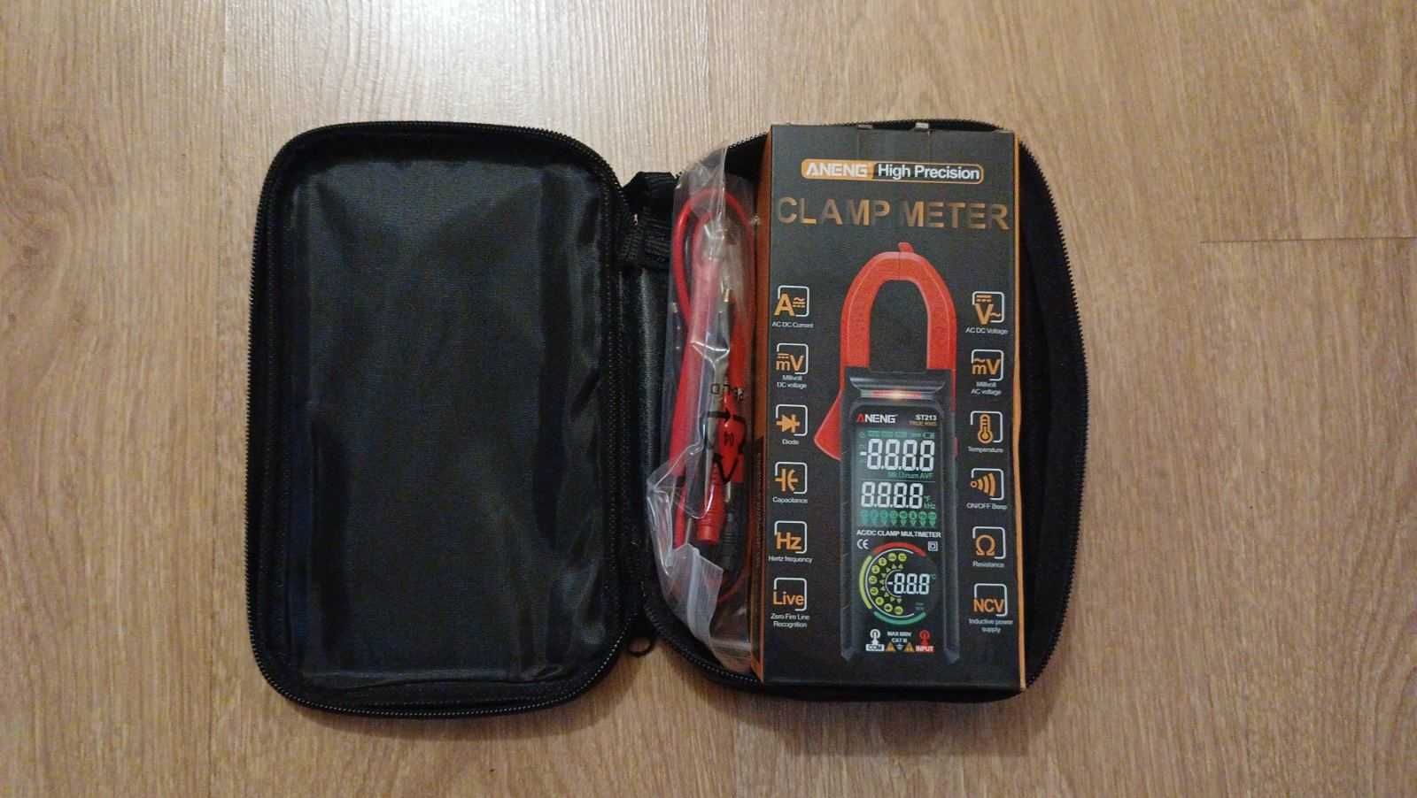 Токовые клещи цифровой мультиметр ANENG ST213 PRO