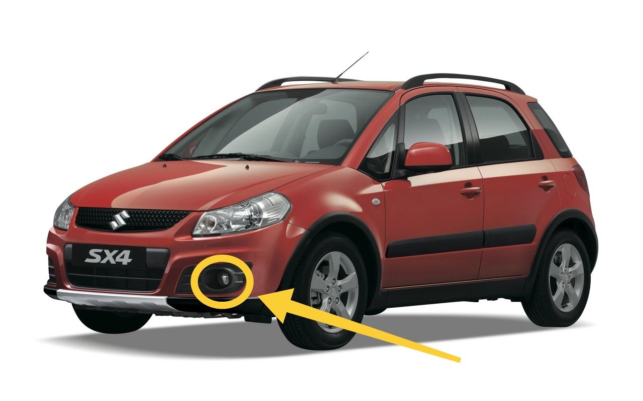 Szkło lampy przeciwmgielnej Suzuki SX4 homologacja E13