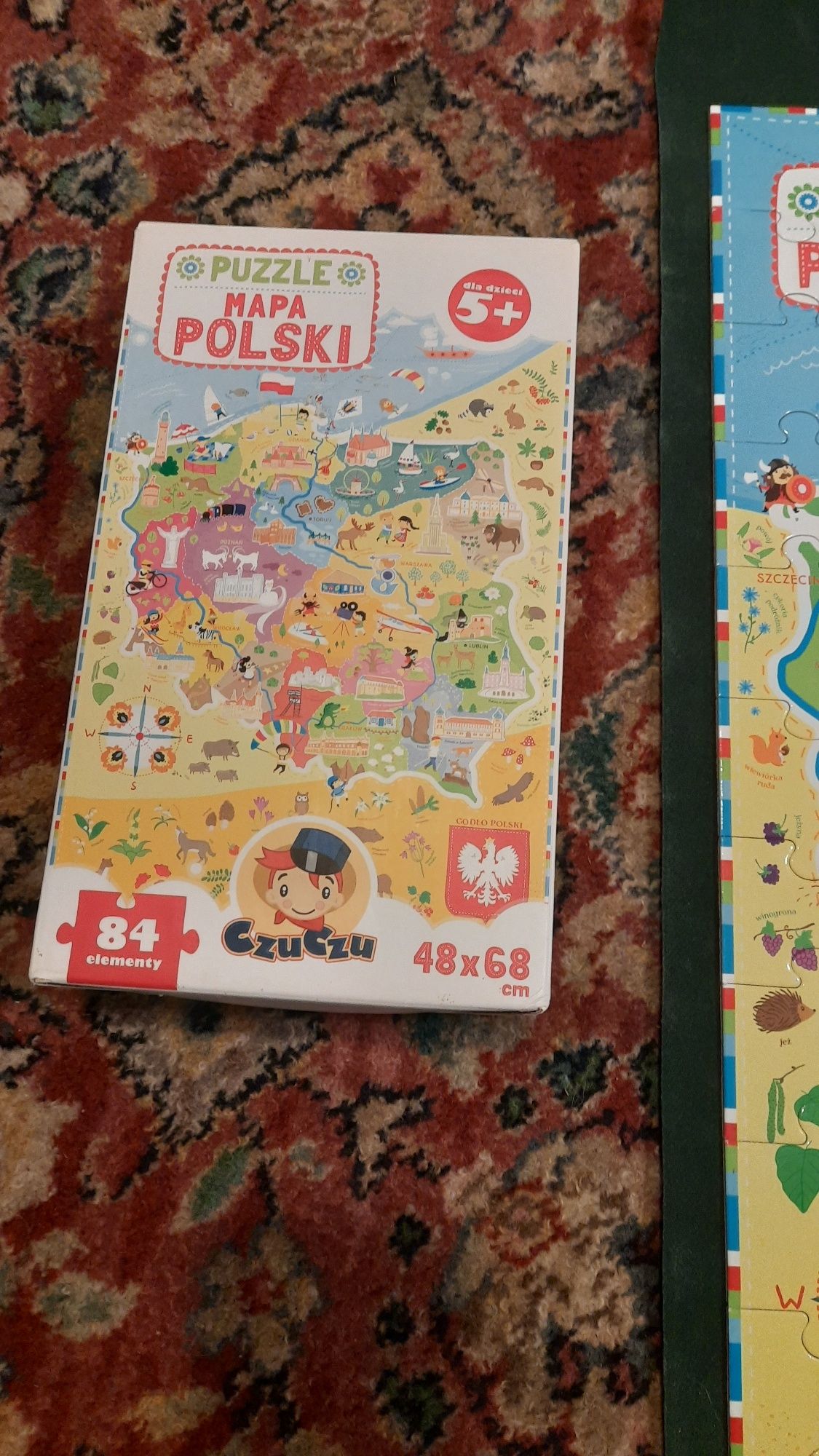 Puzzle mapa Polski 84 elementy