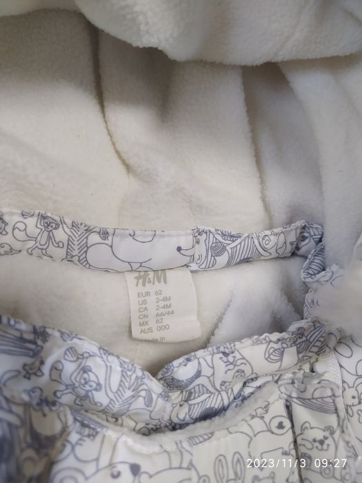 Kombinezon zimowy H&M r.62