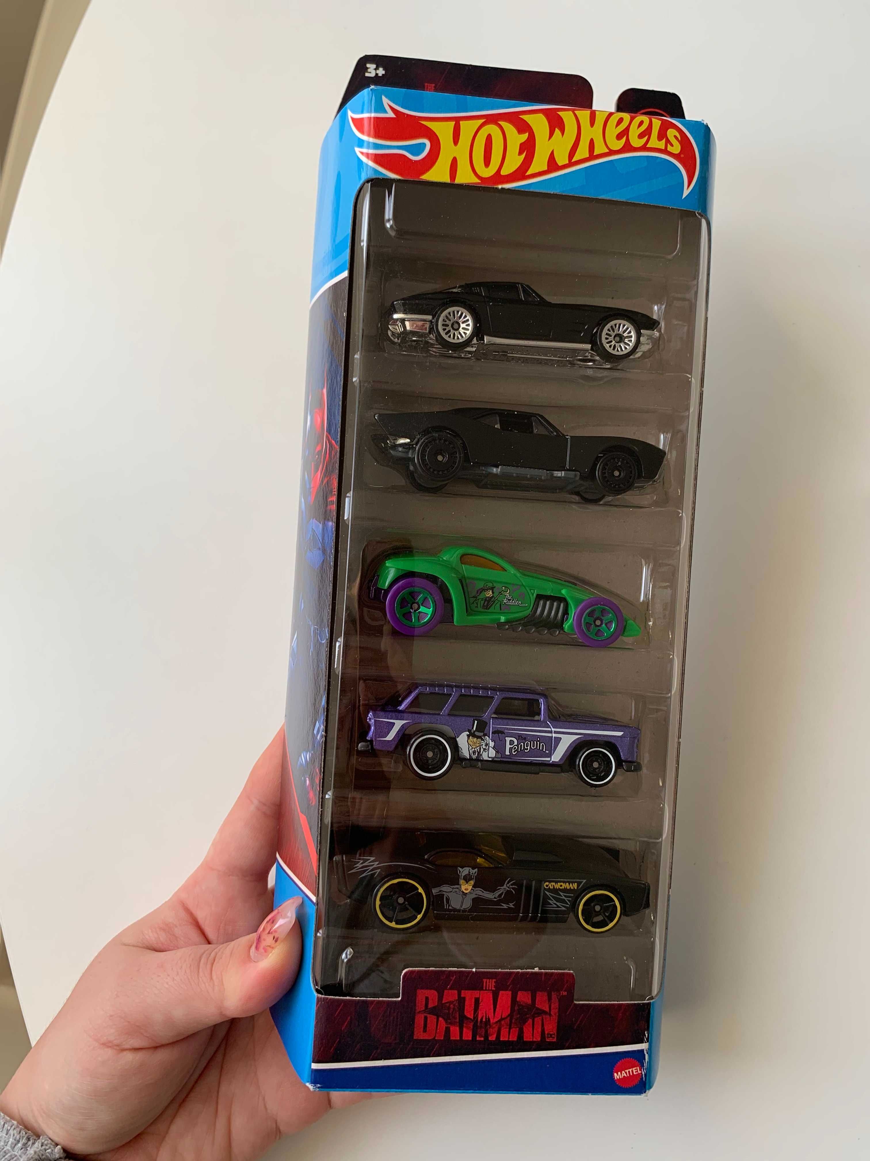 Нові машинки Hot Wheels 5-cars pack Batman Nightburnerz Xот вилс