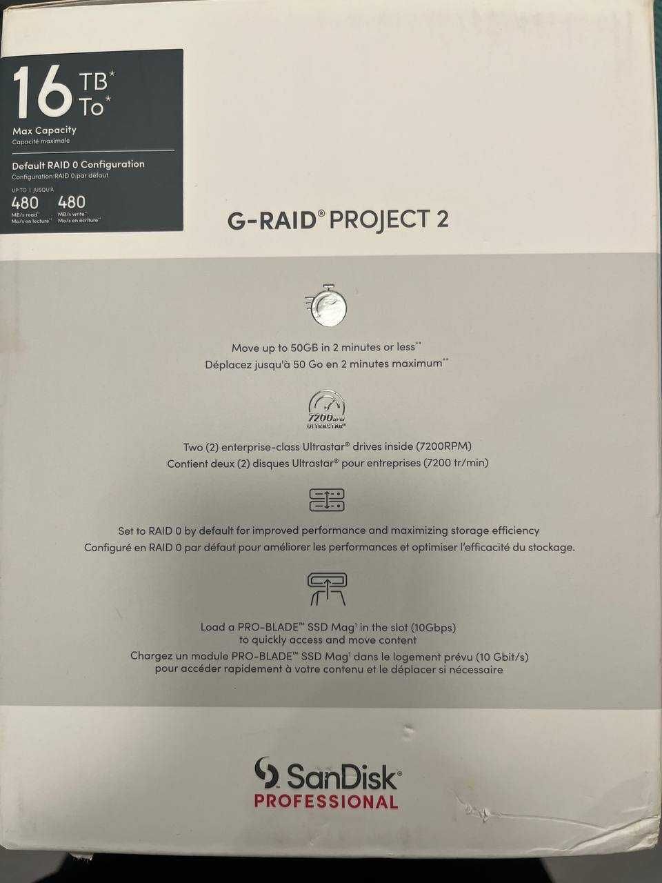 SanDisk  G-RAID PROJECT 2 - 16TB