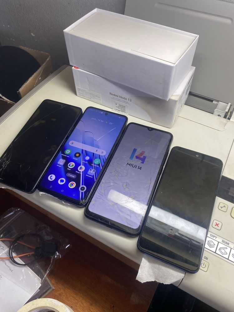 Zestaw smartfonów redmi note 13 10c 11s relmee c55