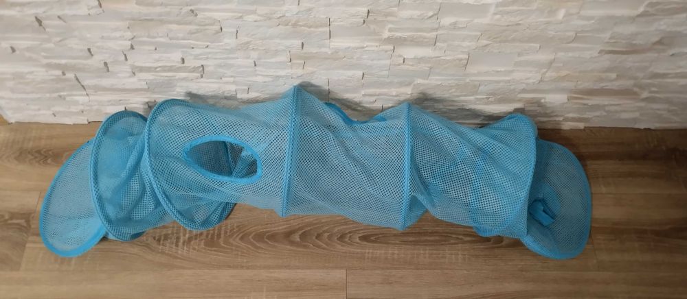 Organizer wiszący kosz na zabawki niebieski