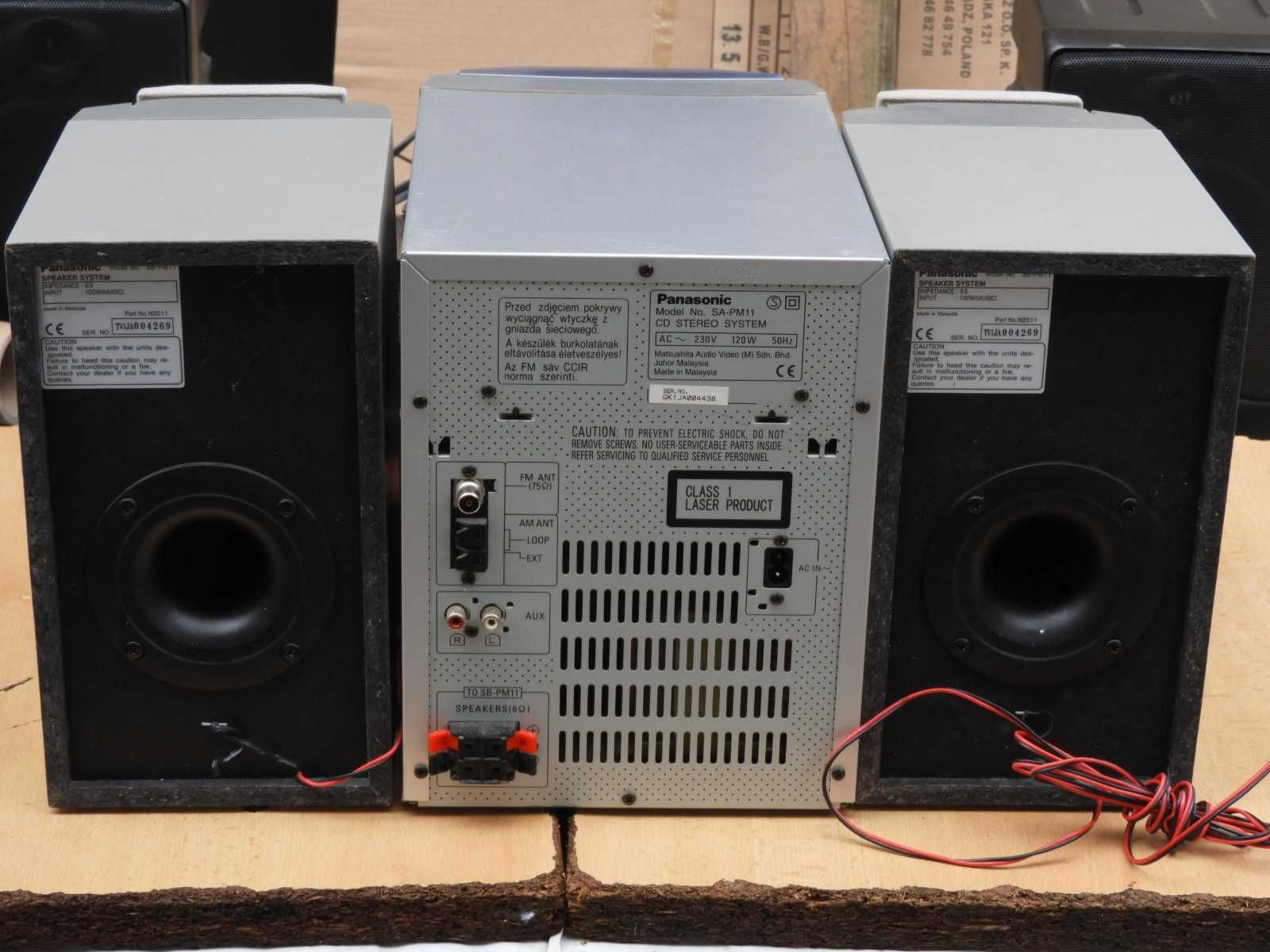 Radio cd wzmacniacz aux Panasonic SA - PM11