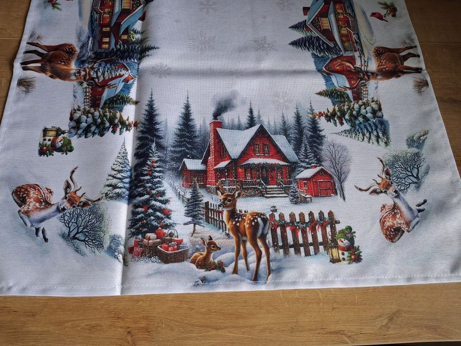Obrus bieżnik nq stół ławę  nowy świąteczny 60x120 cm