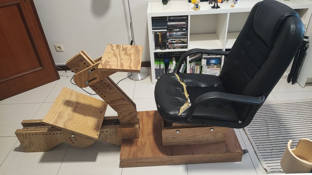 Setup sim racing artesanal e modular