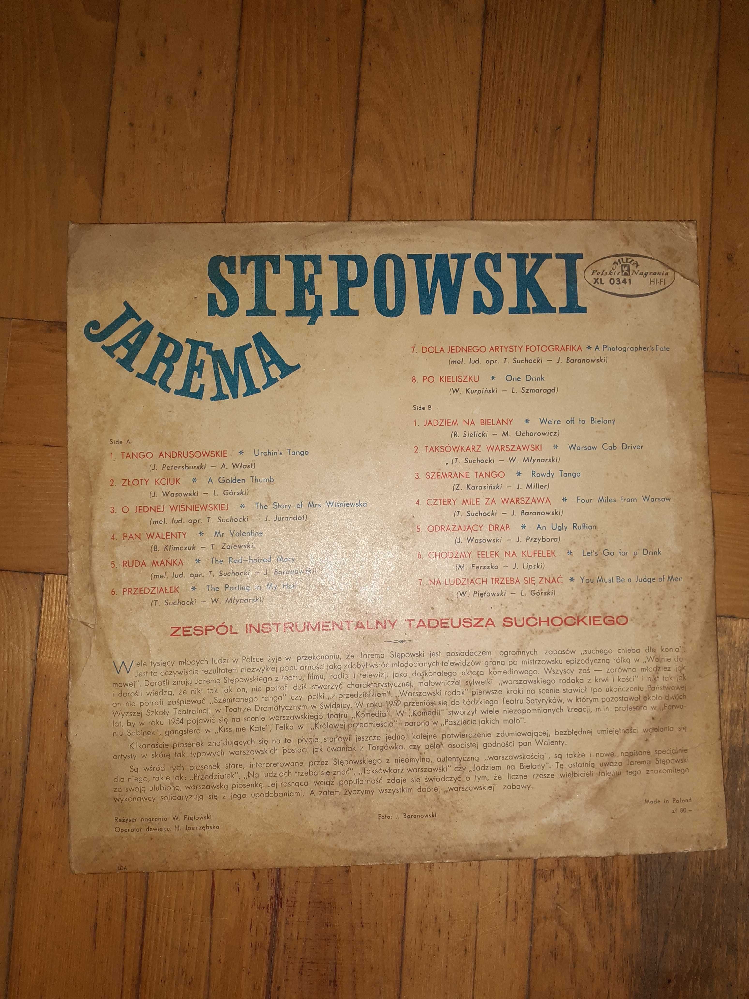 Płyta winylowa stępowski jerema szemrane tango