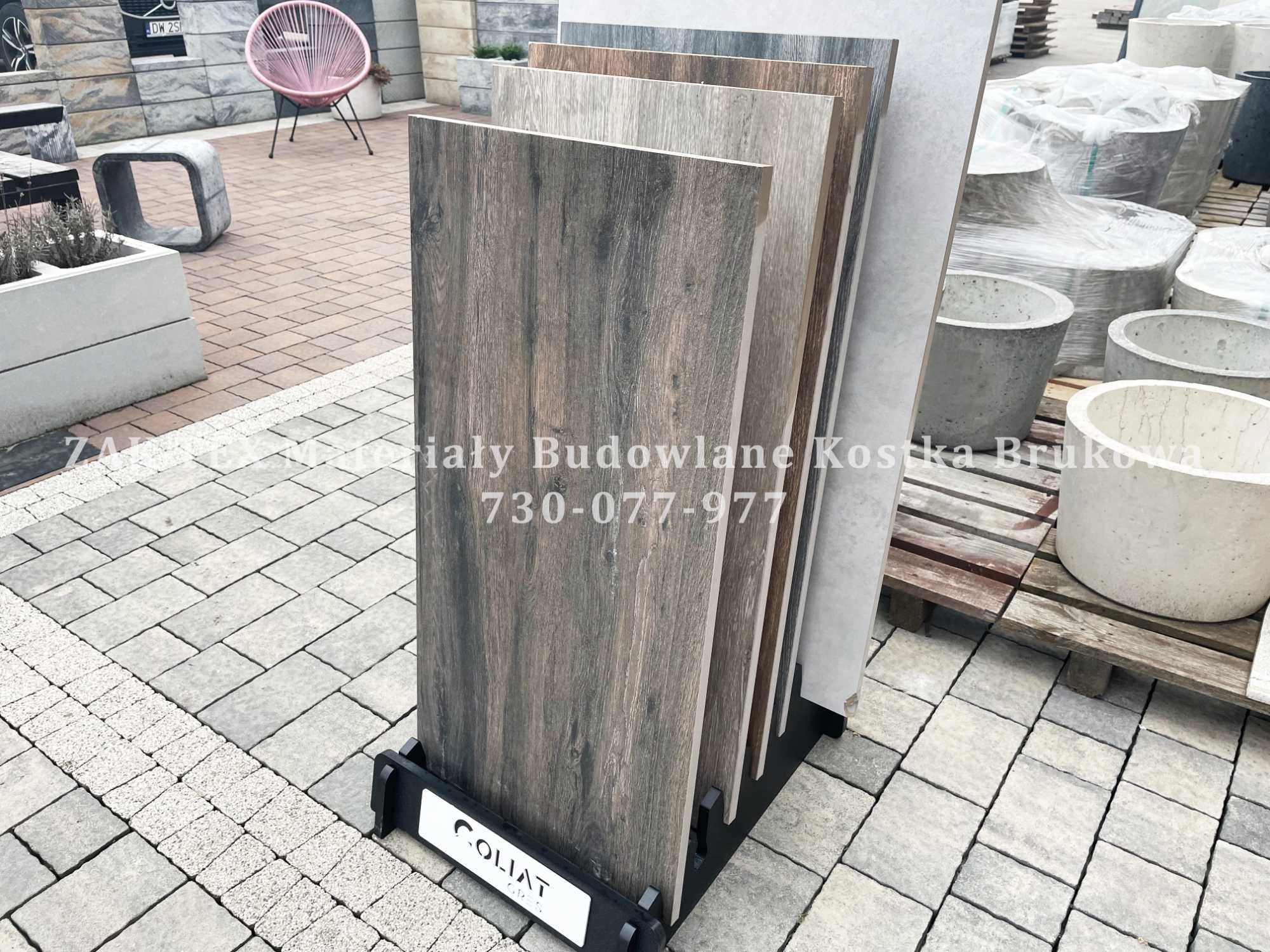 Płyty gresowe tarasowe Goliat PATIO 90x45x2cm deska drewno