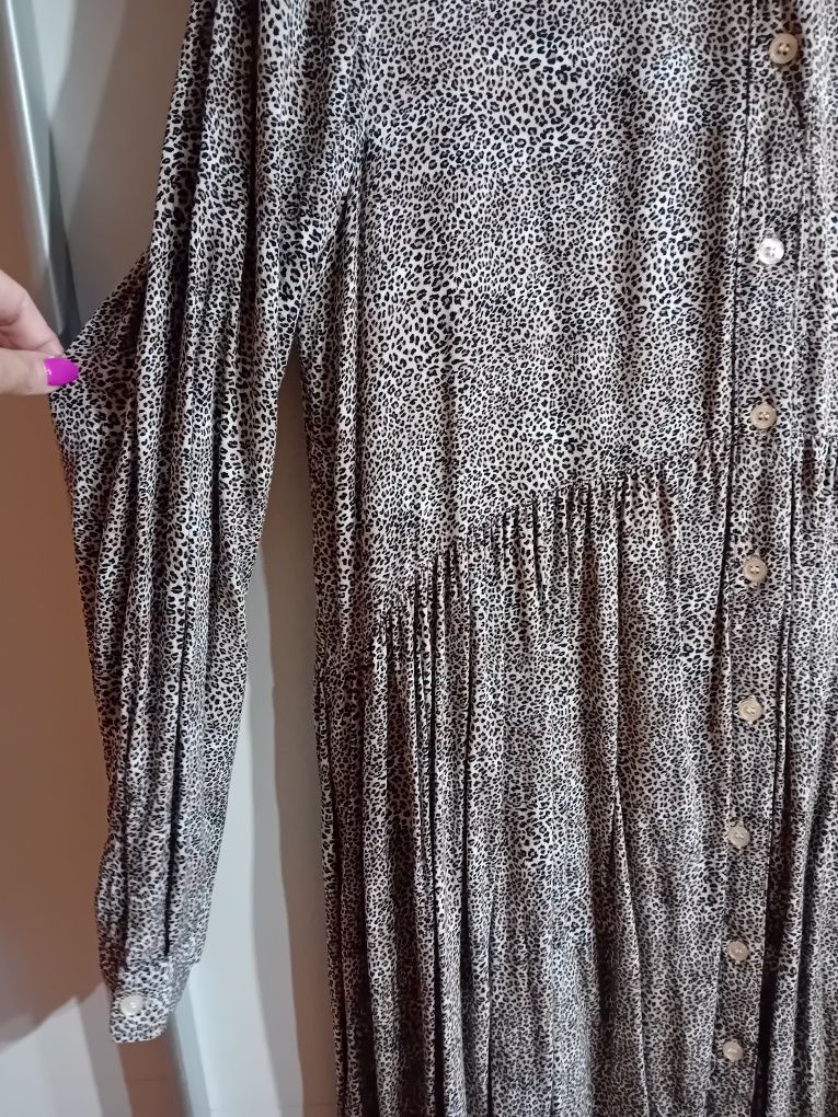 Sukienka koszulowa w panterke r M L Xl