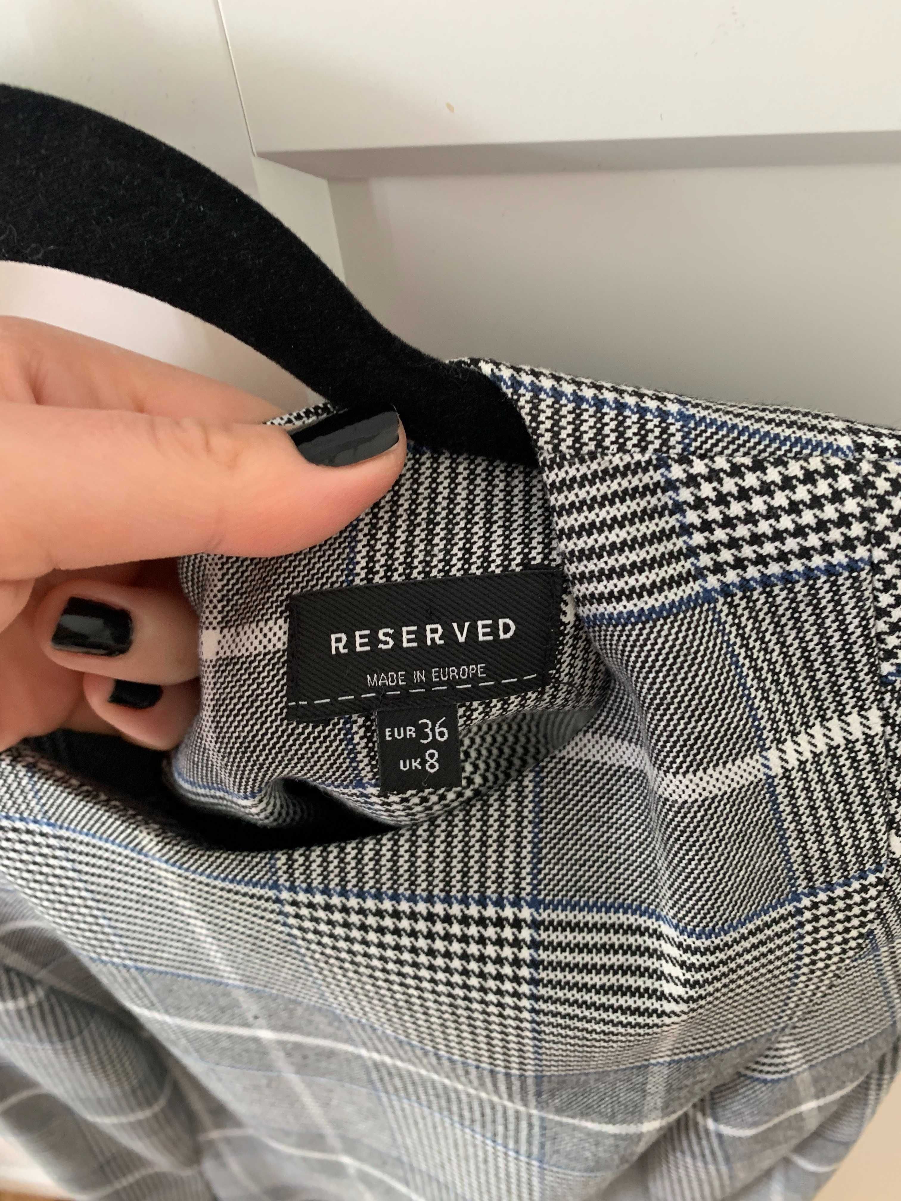 Reserved sukienka retro krata S Audrey Hepburn made Poland rozkloszowa