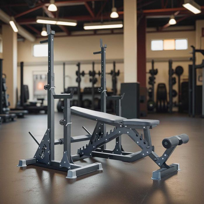 Лавка жиму під штангу зі стійками WT3311 Скамья жима Лава Стійки