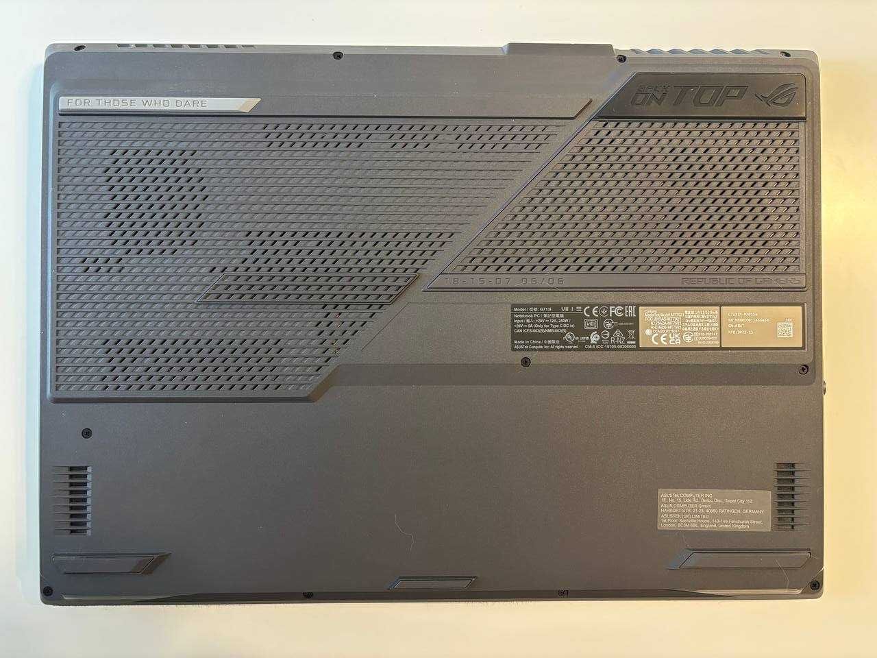 ASUS ROG Strix G17 / R7-4800H / RTX 3060 /16 GB / 1 TB + 512 GB
