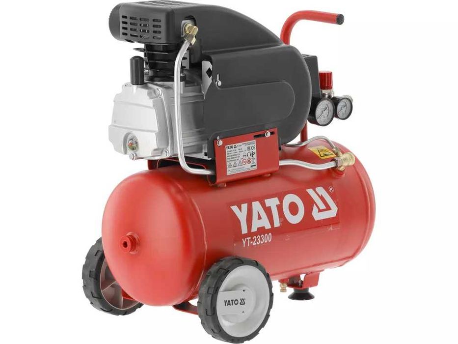 Компресор повітряний масляний Yato 24 л 200 л/хв 1.5 кВт компрессор