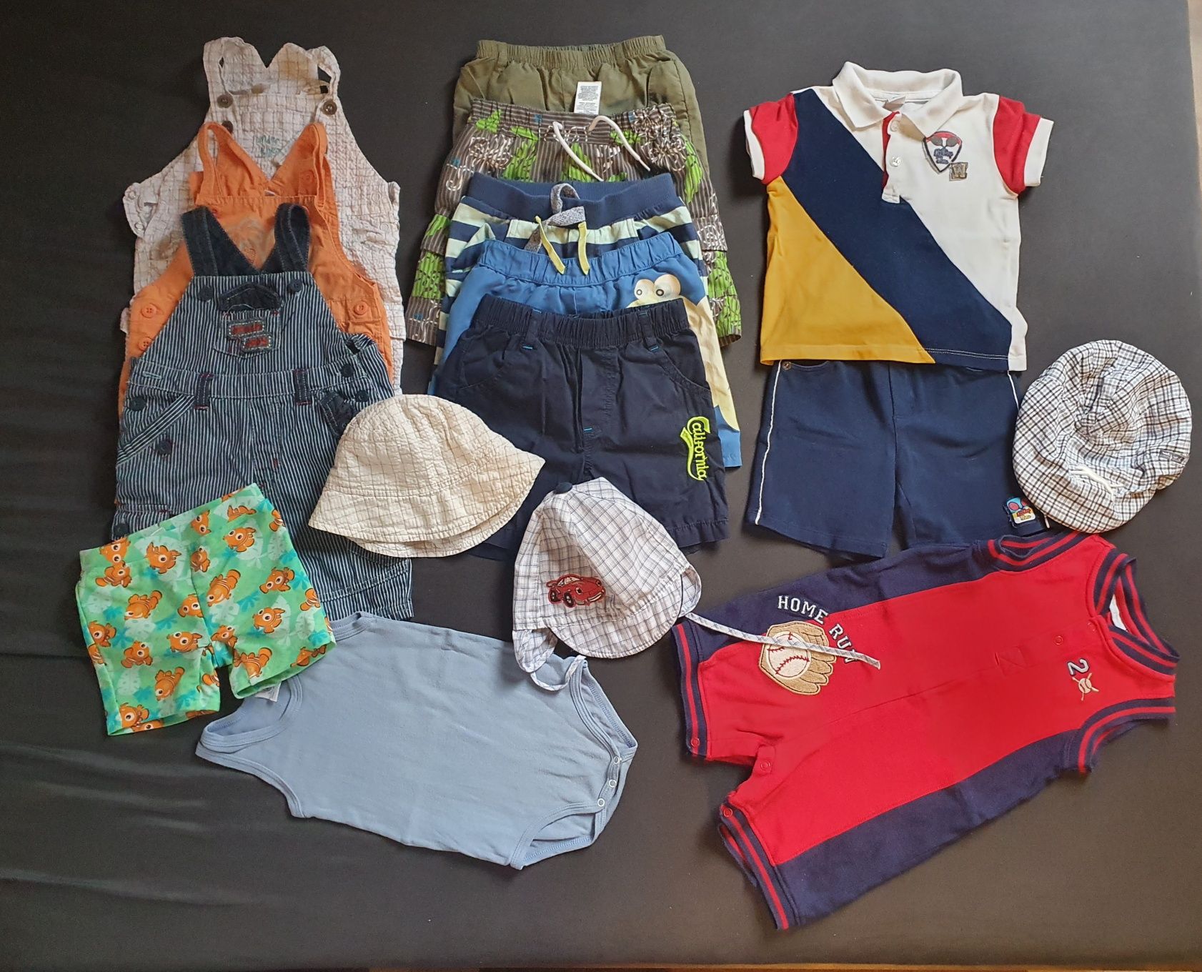 Ubranka dla chłopca 104 sztuki w rozmiarach 68-86
