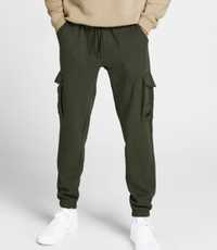 Spodnie męskie dresowe joggery khaki Jack&Jones M