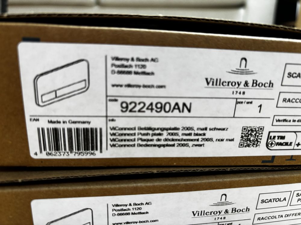 Przycisk spłukujący Villeroy &Boch ViConnect E200 Czarny MAT! 922490AN