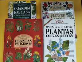 Livros sobre jardins, flores e plantas perigosas