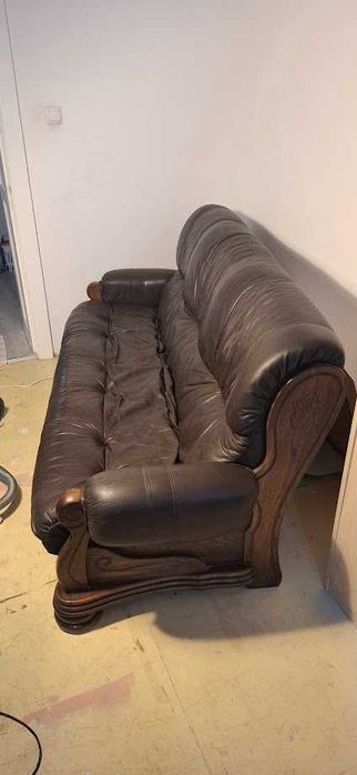 Skórzana kanapa, stan dobry