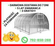 Szklarnia ogrodowa, tunel z poliwęglanu 4mm/6mm;3x4,3x6,3x8itd;GRATISY