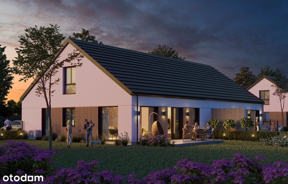 Nowy dom 4-pokojowy z garażem i poddaszem
