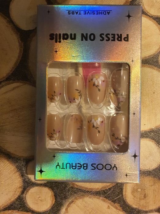 Sztuczne Paznokcie Tipsy Zdobione Samoprzylepne