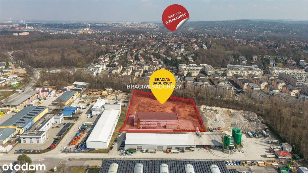 Kraków ul. Zawiła biurowiec z halą