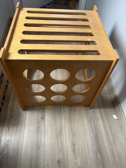 Zestaw montessori kostka i kulodrom, zjezdzalnia