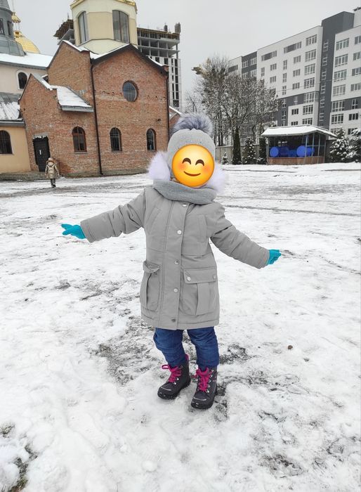 98-104-110 Парка дитяча, куртка зимова для дівчинки