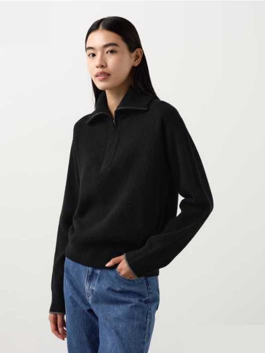 Светр з молнією з вовни преміум якості Uniqlo XS