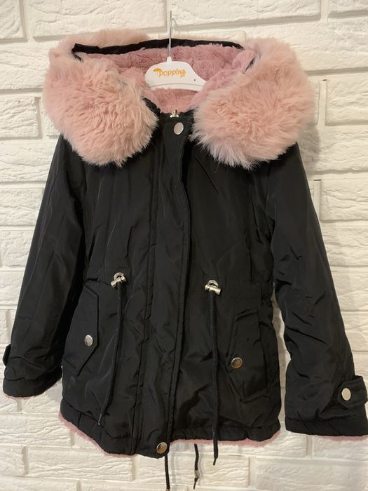 Крута двохстороння курточка парка на зиму непромокаюча тканина