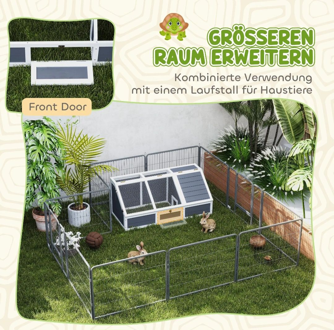 PawHut Terrarium dla żółwa,królika