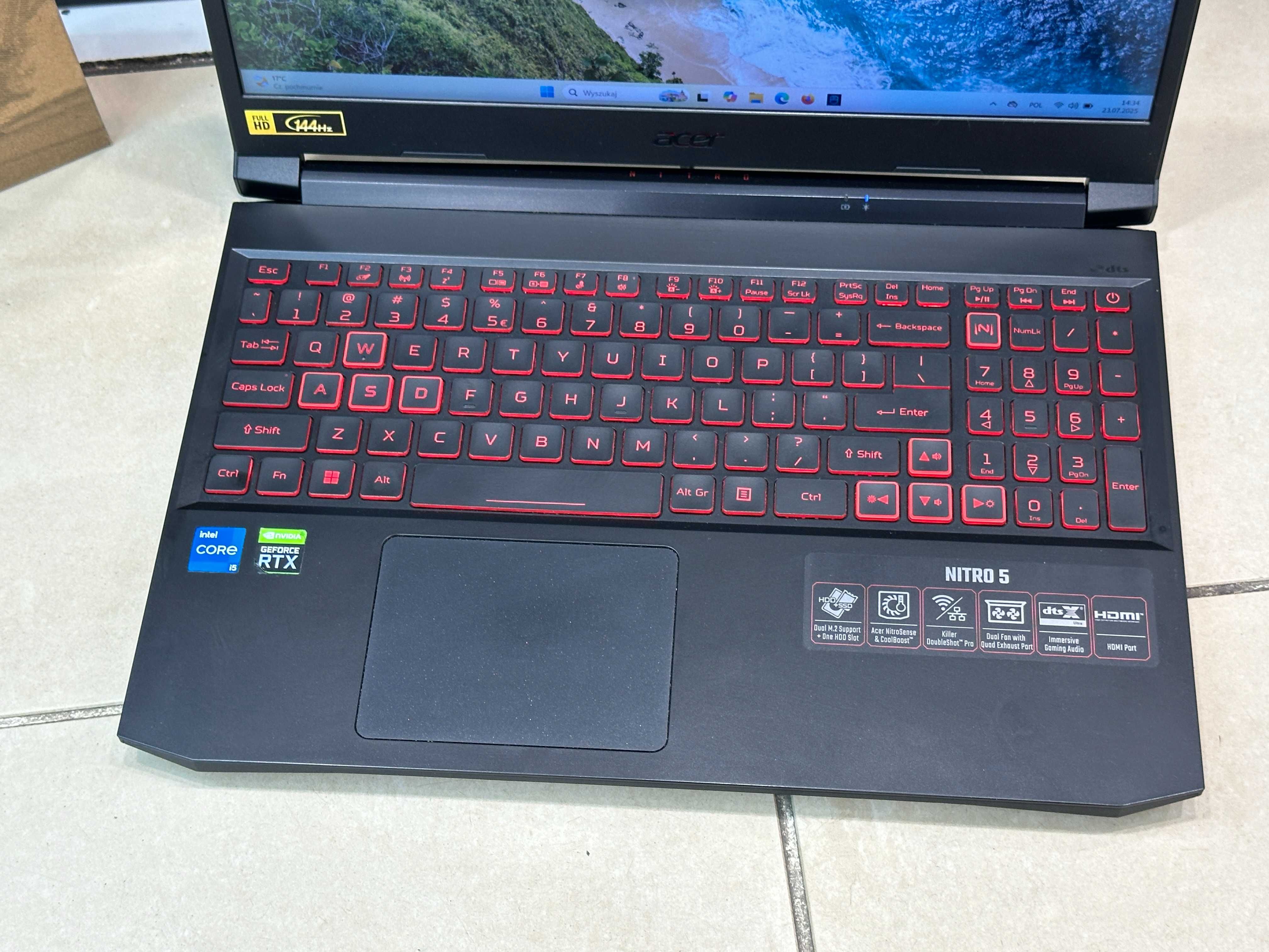 Laptop Gamingowy Acer Nitro 5 | i5-11400H | RTX 3050Ti | 16GB