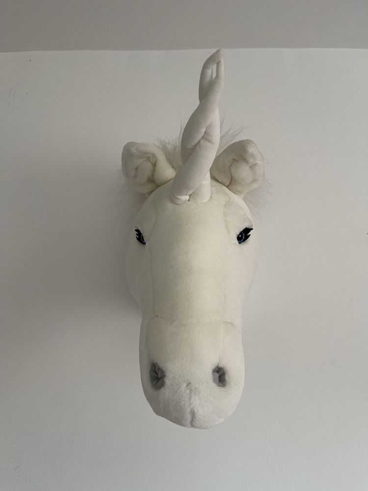 Cabeça de Unicórnio em Peluche