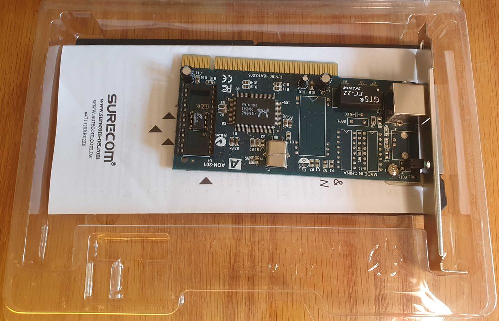 PCI Ethernet Adapter for retro computers64284465675521122