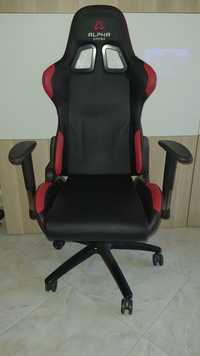 Cadeira alpha gamer preta e vermelha