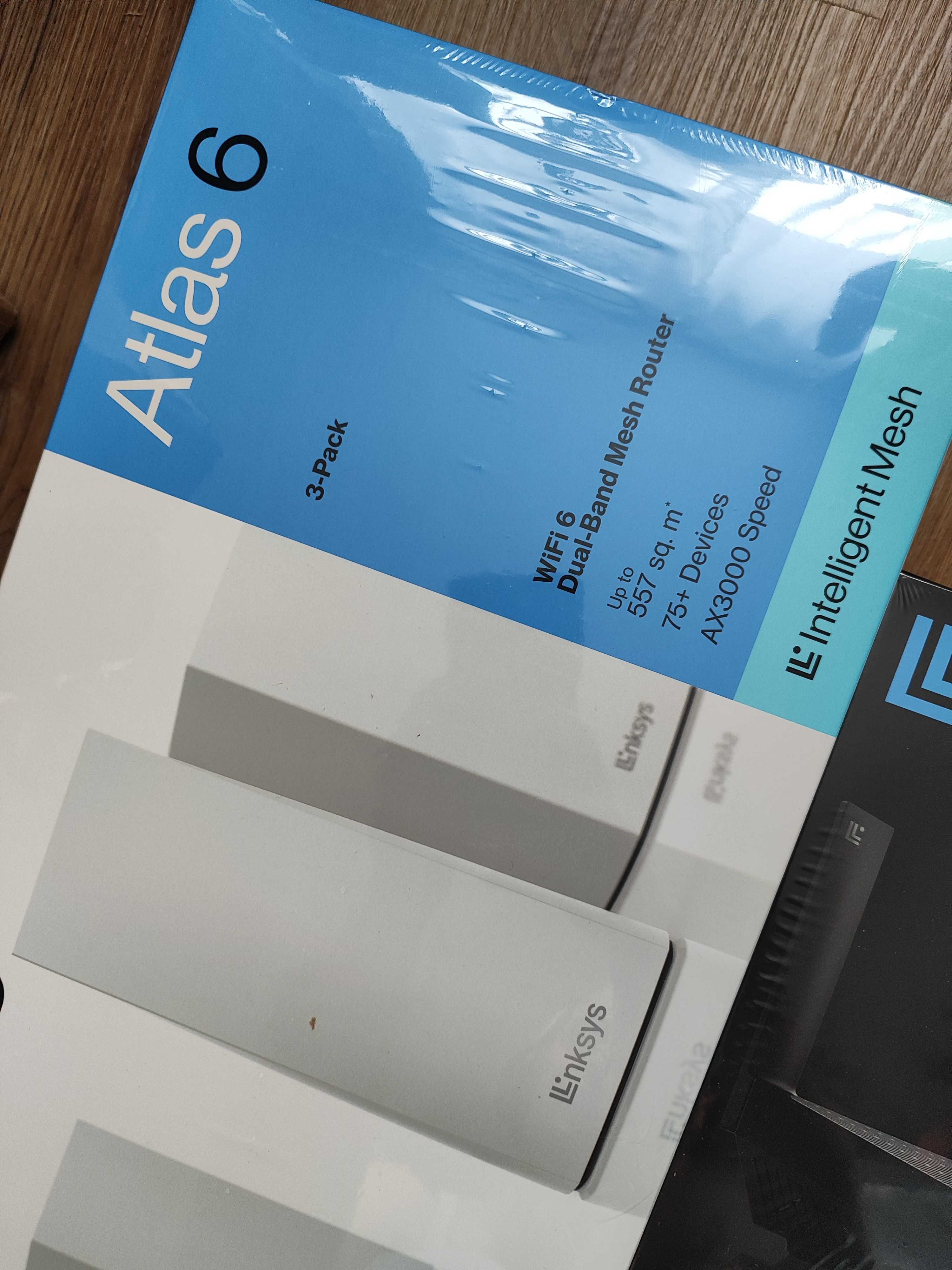 System mesh Wi-Fi 6 Linksys Blue Label, router AX5400 + 3 węzły AX3000